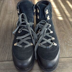 Cole Haan Zerogrand Elissa Hiking Boots BLACK SUEDE/LTR WP